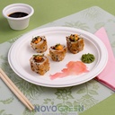 7" Heavy Duty Compostable Bagasse Plates 